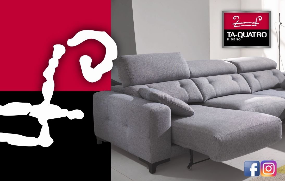 ta quatro diseño sofá cama chaise longue