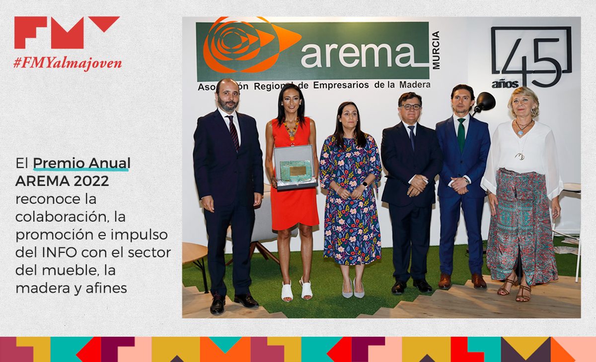 El Premio Anual AREMA 2022 reconoce la colaboración, la promoción e impulso del INFO con el sector del mueble, la madera y afines