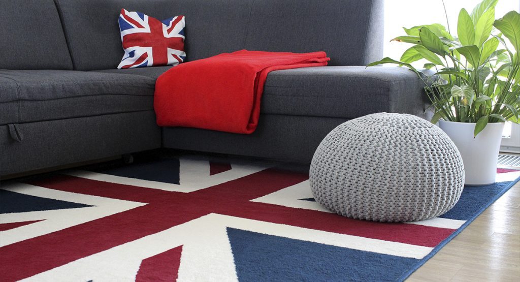 Interior decorado con los motivos de la bandera británica | Mercados extranjeros: Francia y Reino Unido